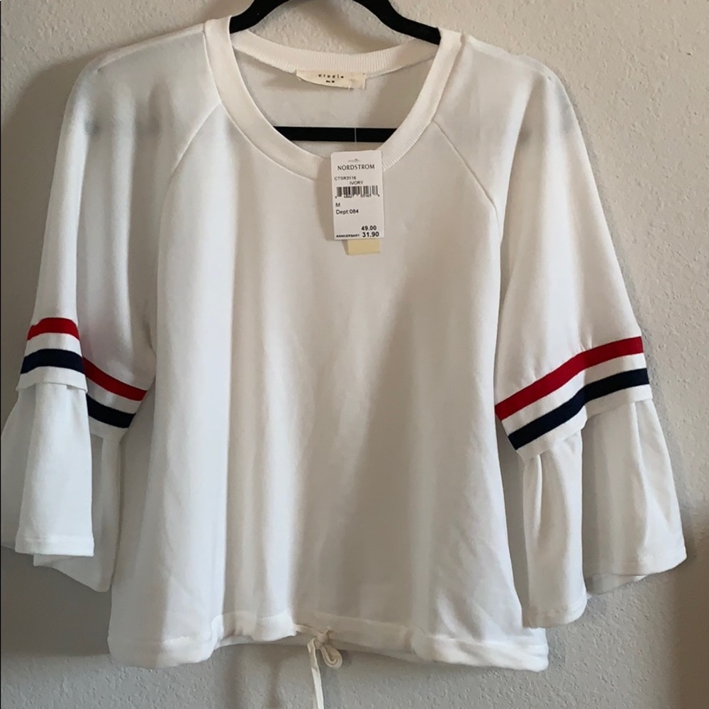 NWT white elodie top